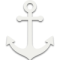 White anchor icon on a transparent background.